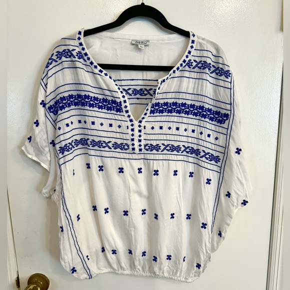 Lucky Brand Embroidered Blouse - Picture 2 of 4